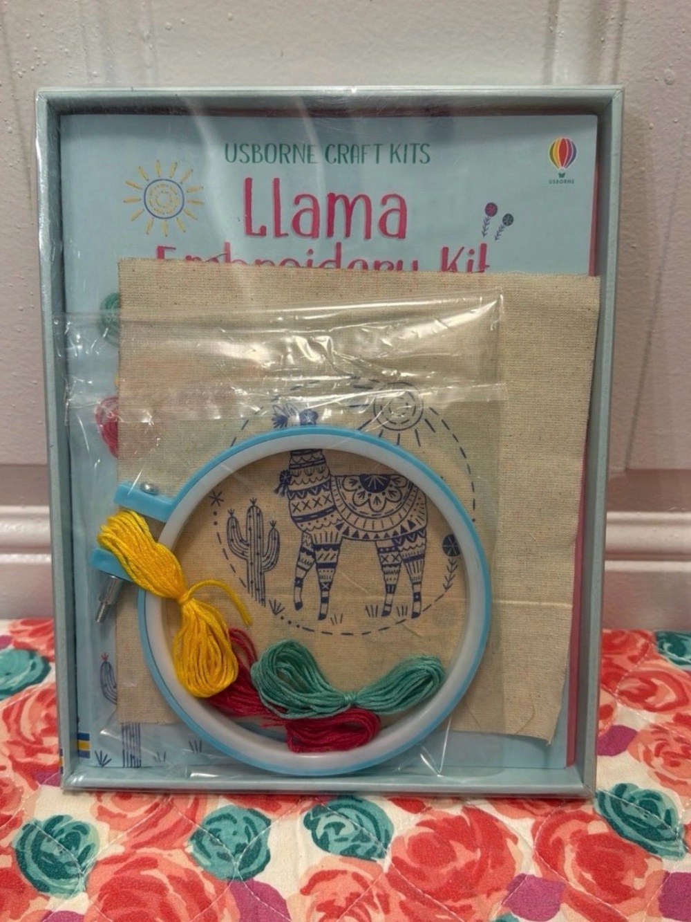 Usborne Craft Kits Llama Embroidery Kit - Opened but not used